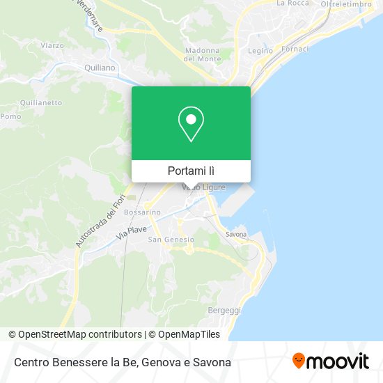 Mappa Centro Benessere la Be