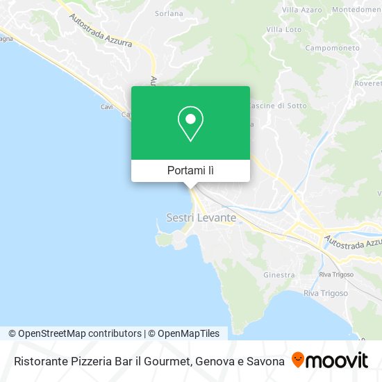 Mappa Ristorante Pizzeria Bar il Gourmet