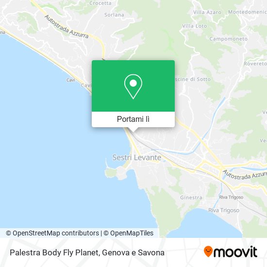 Mappa Palestra Body Fly Planet