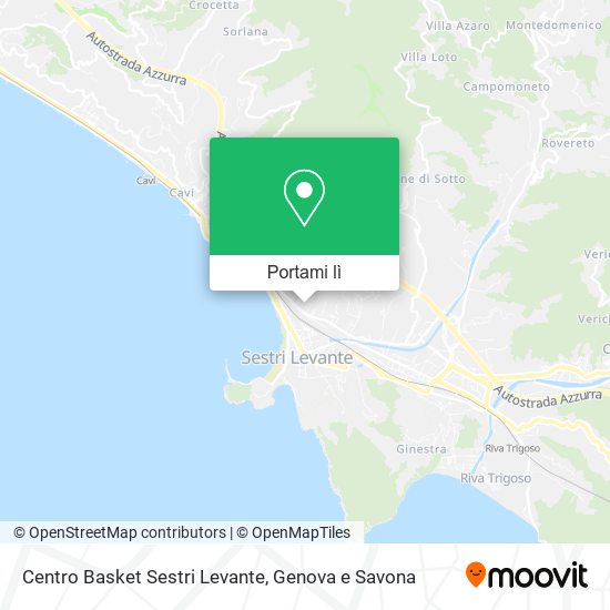 Mappa Centro Basket Sestri Levante