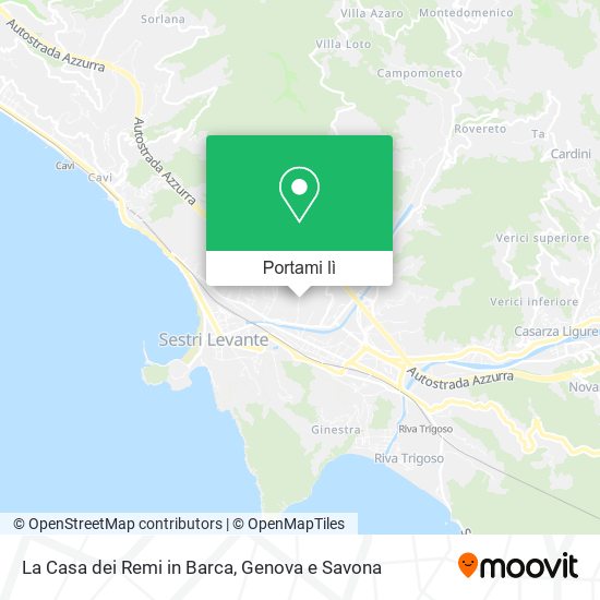 Mappa La Casa dei Remi in Barca