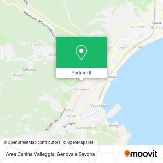 Mappa Area Canina Valleggia