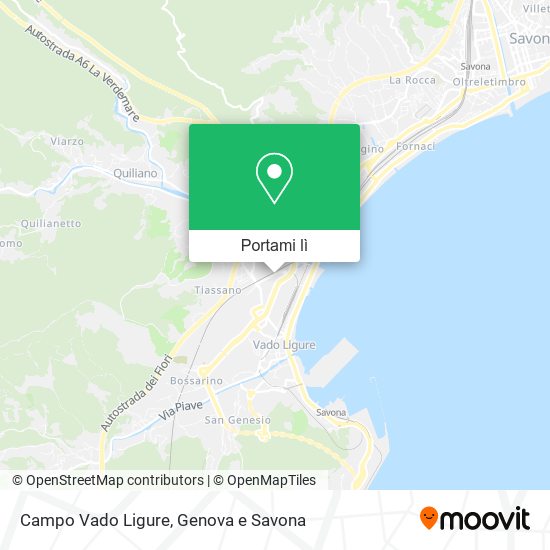 Mappa Campo Vado Ligure
