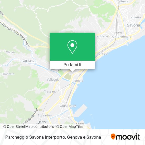 Mappa Parcheggio Savona Interporto