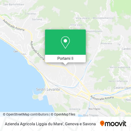 Mappa Azienda Agricola Liggia du Mare'