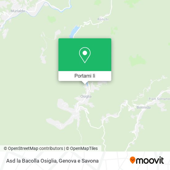 Mappa Asd la Bacolla Osiglia