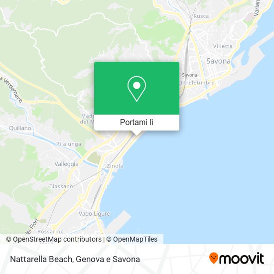 Mappa Nattarella Beach