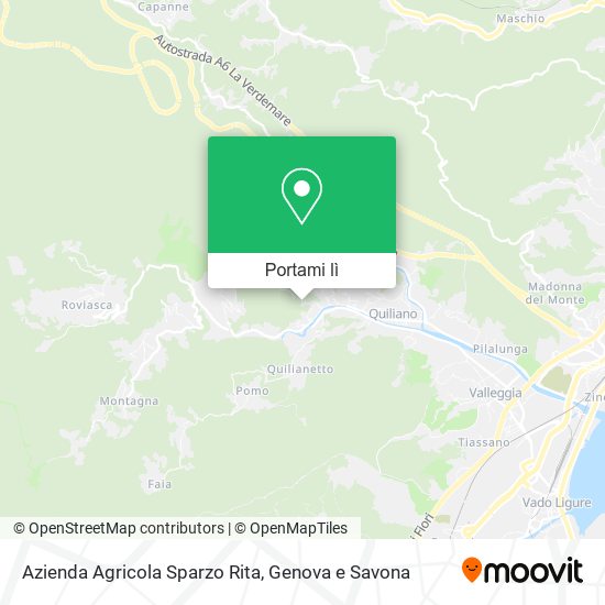 Mappa Azienda Agricola Sparzo Rita