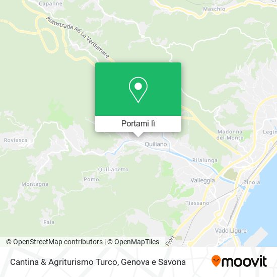 Mappa Cantina & Agriturismo Turco