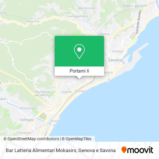 Mappa Bar Latteria Alimentari Mokasirs