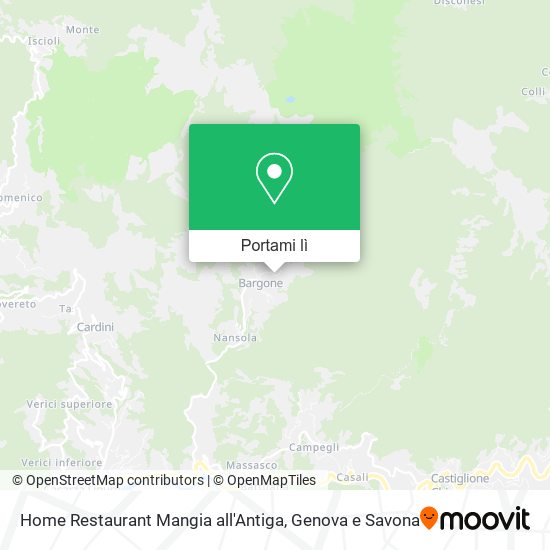 Mappa Home Restaurant Mangia all'Antiga