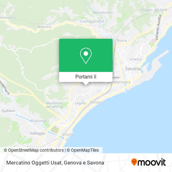 Mappa Mercatino Oggetti Usat