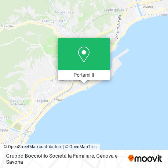 Mappa Gruppo Bocciofilo Società la Familiare