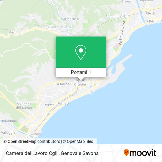 Mappa Camera del Lavoro Cgil.