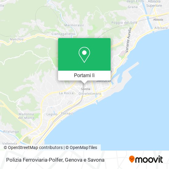 Mappa Polizia Ferroviaria-Polfer