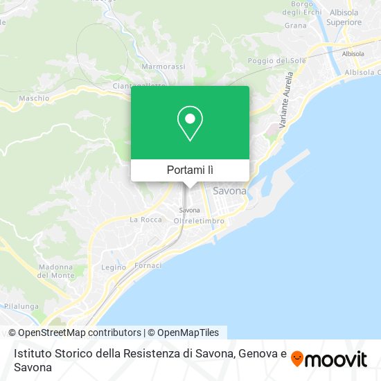 Mappa Istituto Storico della Resistenza di Savona