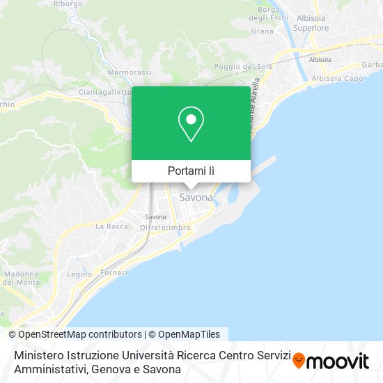 Mappa Ministero Istruzione Università Ricerca Centro Servizi Amministativi