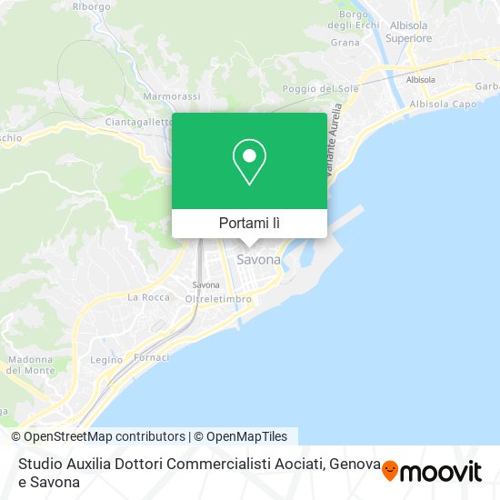 Mappa Studio Auxilia Dottori Commercialisti Aociati