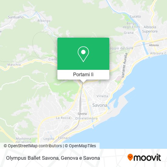 Mappa Olympus Ballet Savona