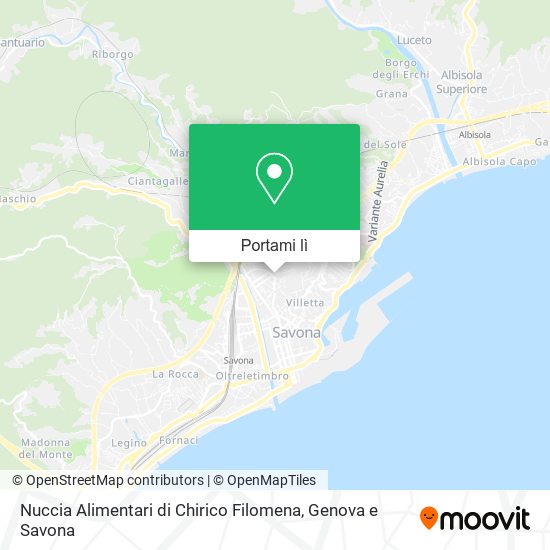 Mappa Nuccia Alimentari di Chirico Filomena