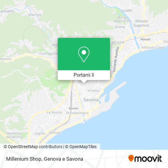 Mappa Millenium Shop