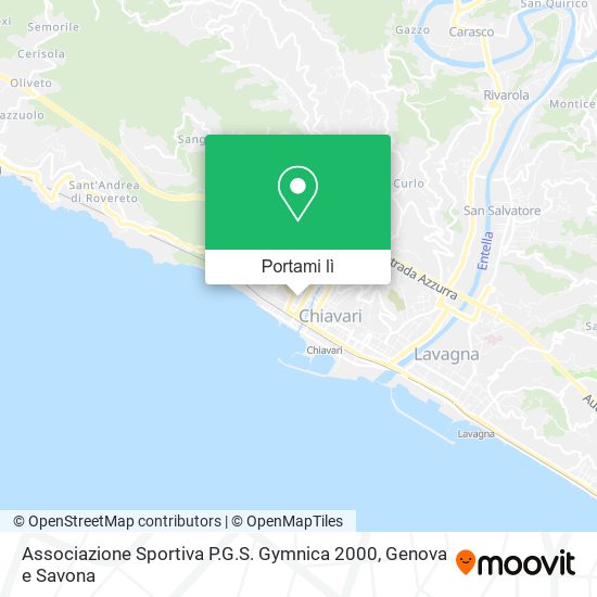Mappa Associazione Sportiva P.G.S. Gymnica 2000