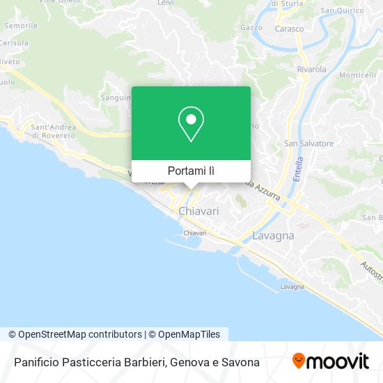 Mappa Panificio Pasticceria Barbieri