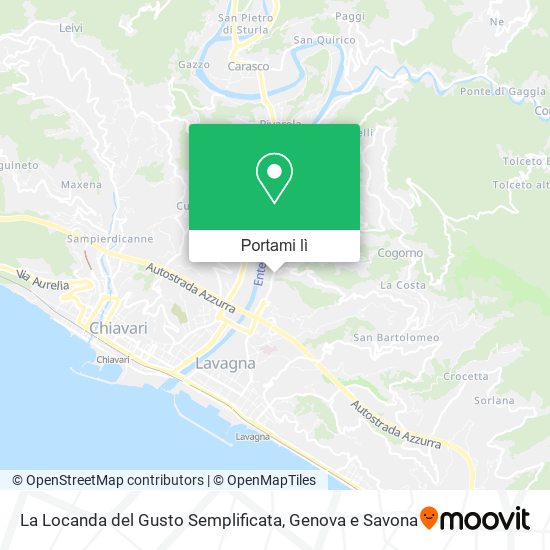 Mappa La Locanda del Gusto Semplificata