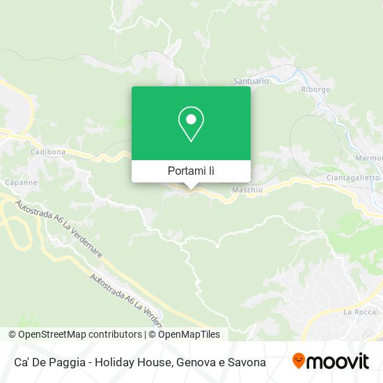 Mappa Ca' De Paggia - Holiday House