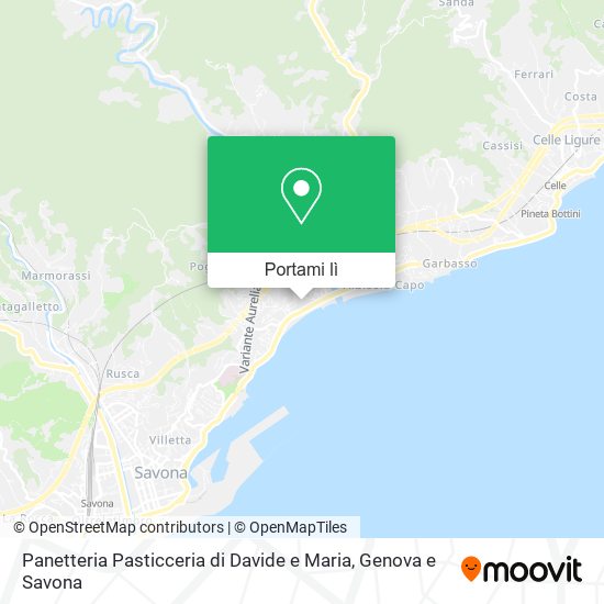 Mappa Panetteria Pasticceria di Davide e Maria