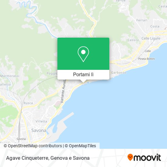 Mappa Agave Cinqueterre