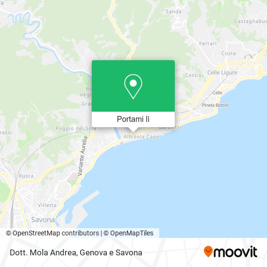 Mappa Dott. Mola Andrea