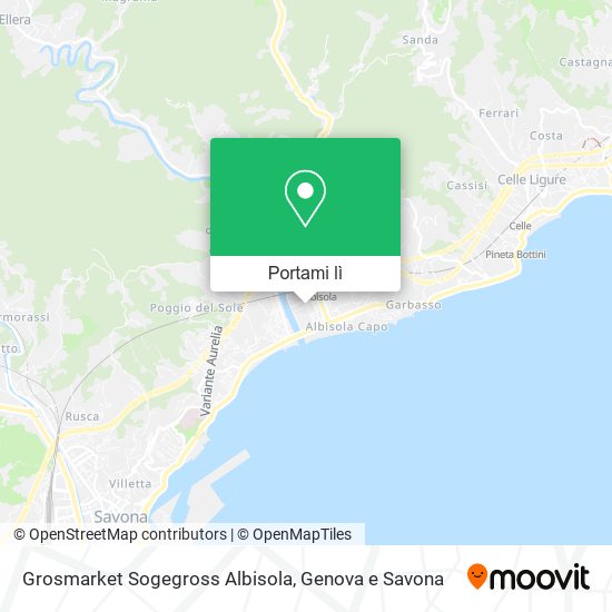 Mappa Grosmarket Sogegross Albisola