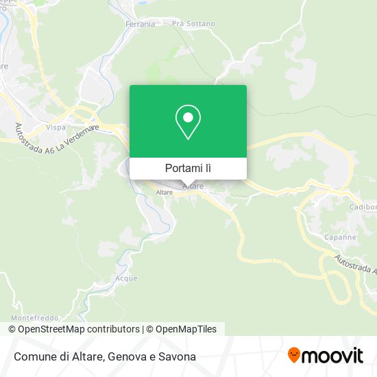 Mappa Comune di Altare