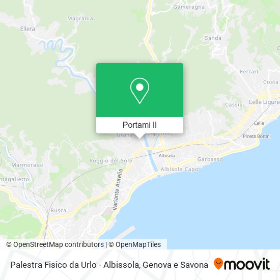 Mappa Palestra Fisico da Urlo - Albissola