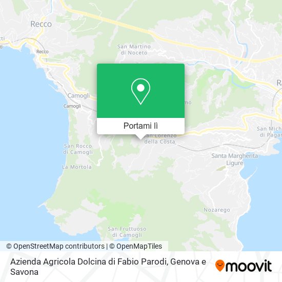 Mappa Azienda Agricola Dolcina di Fabio Parodi