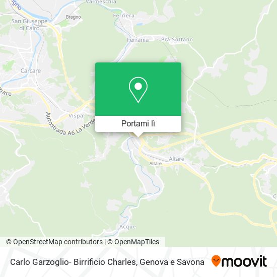 Mappa Carlo Garzoglio- Birrificio Charles