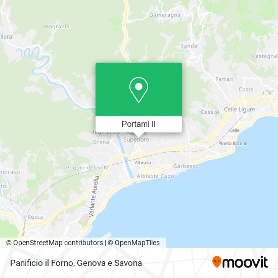 Mappa Panificio il Forno