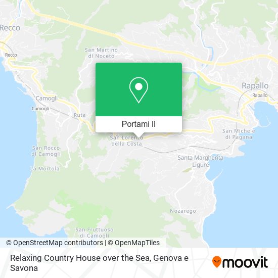 Mappa Relaxing Country House over the Sea