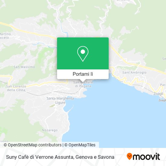 Mappa Suny Cafè di Verrone Assunta