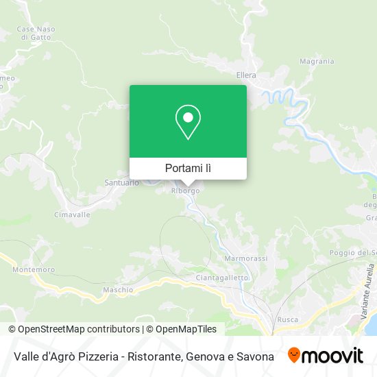 Mappa Valle d'Agrò Pizzeria - Ristorante