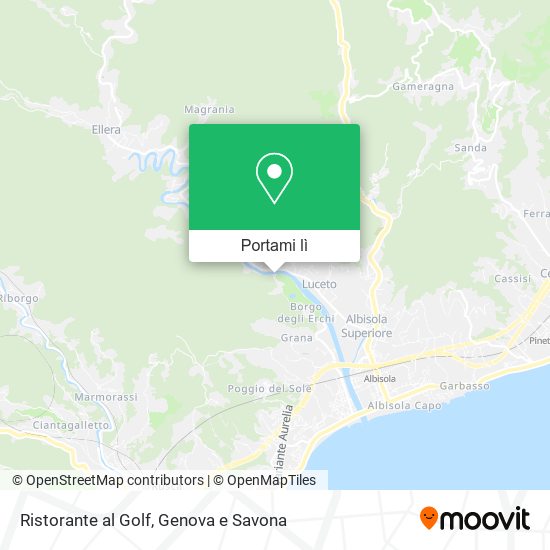 Mappa Ristorante al Golf