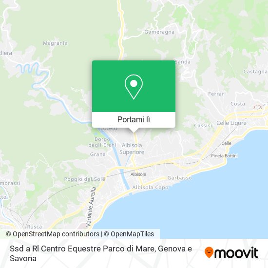 Mappa Ssd a Rl Centro Equestre Parco di Mare