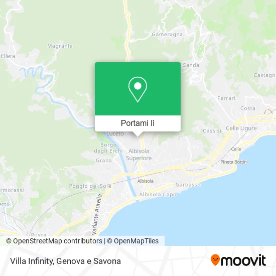 Mappa Villa Infinity