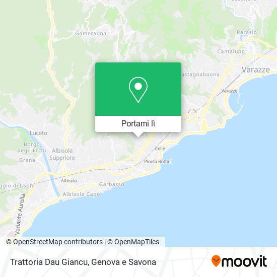 Mappa Trattoria Dau Giancu