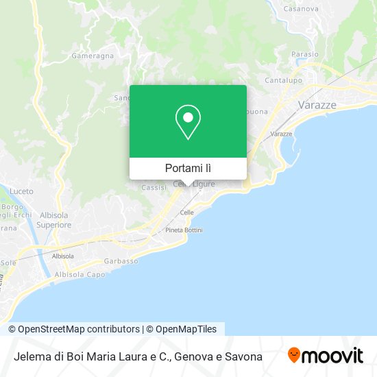 Mappa Jelema di Boi Maria Laura e C.