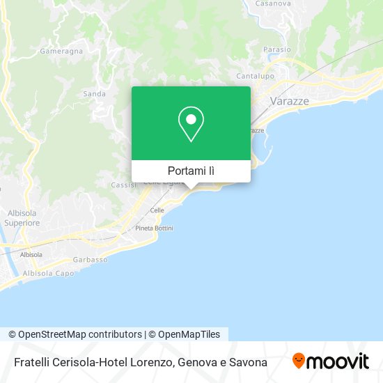 Mappa Fratelli Cerisola-Hotel Lorenzo