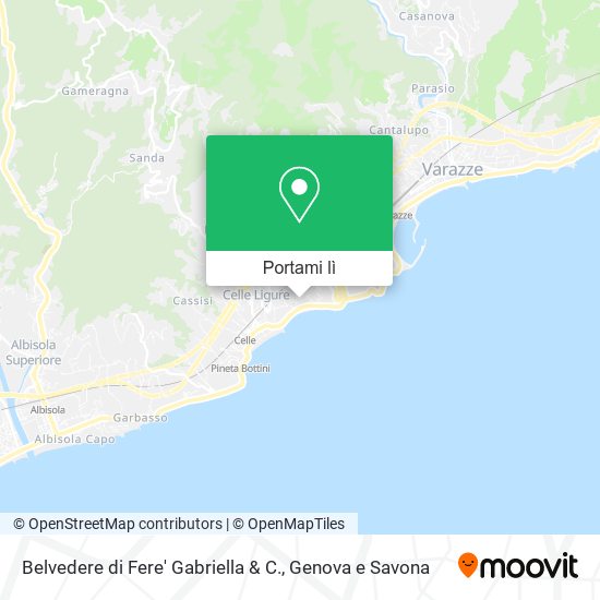 Mappa Belvedere di Fere' Gabriella & C.
