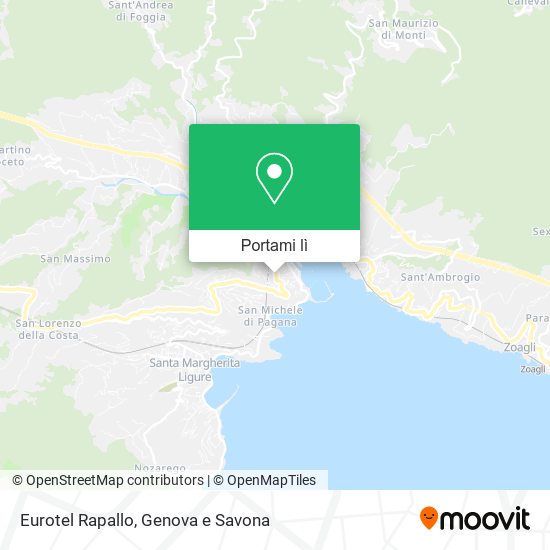 Mappa Eurotel Rapallo