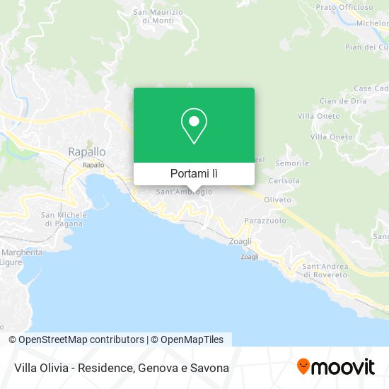 Mappa Villa Olivia - Residence